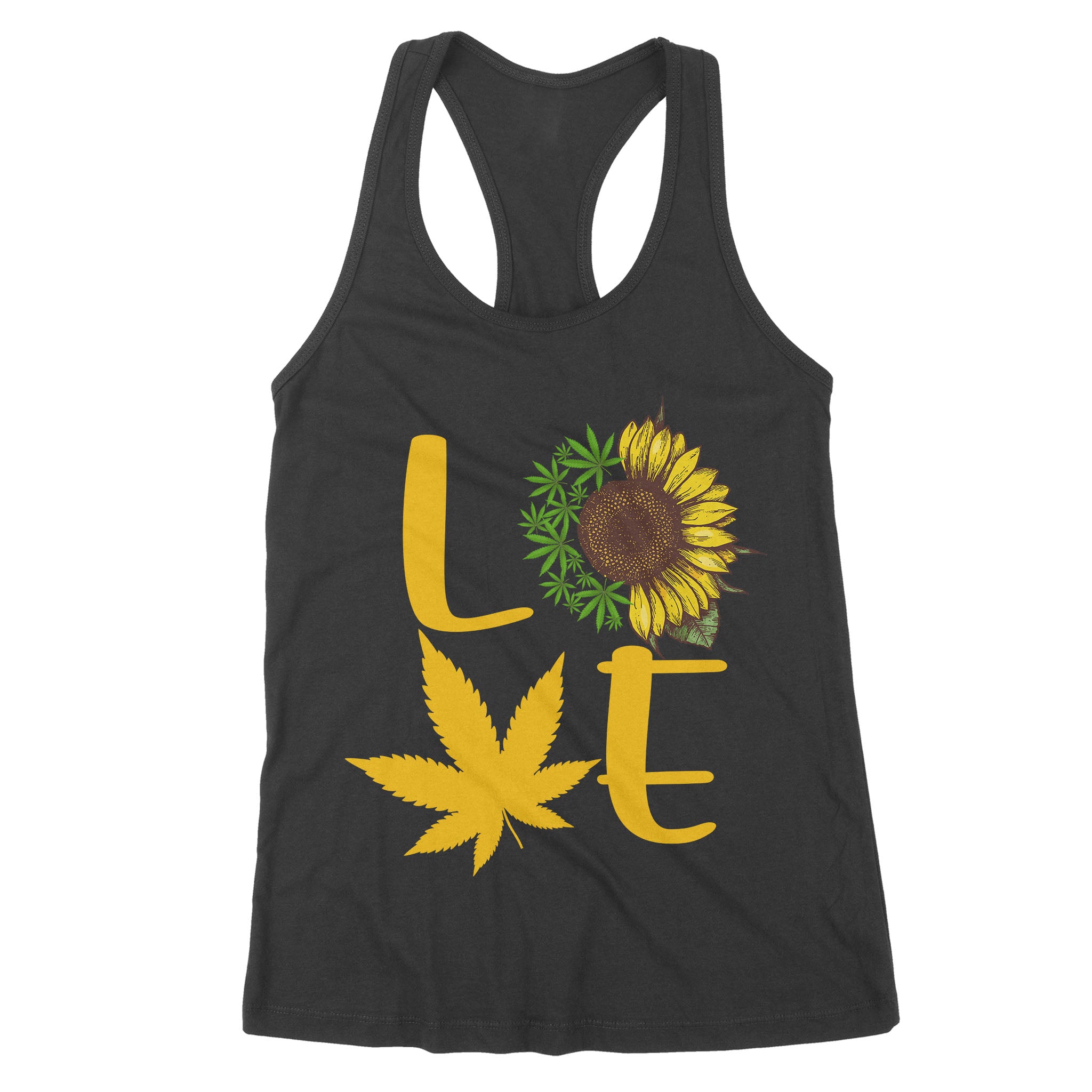 Love Weed Sunflower Cannabis – Premium Women’S Tank