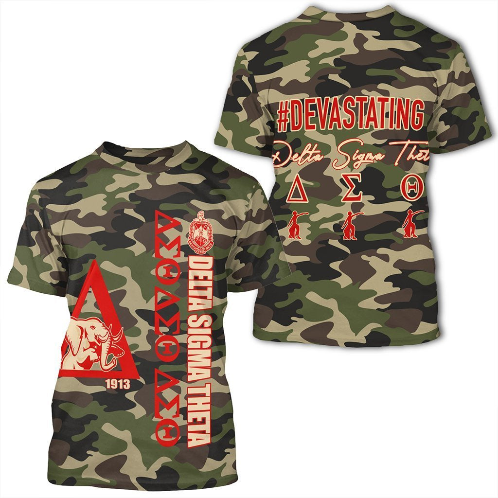 Greeklife T-Shirt – Delta Sigma Theta Camouflage Style Greeklife T-Shirt