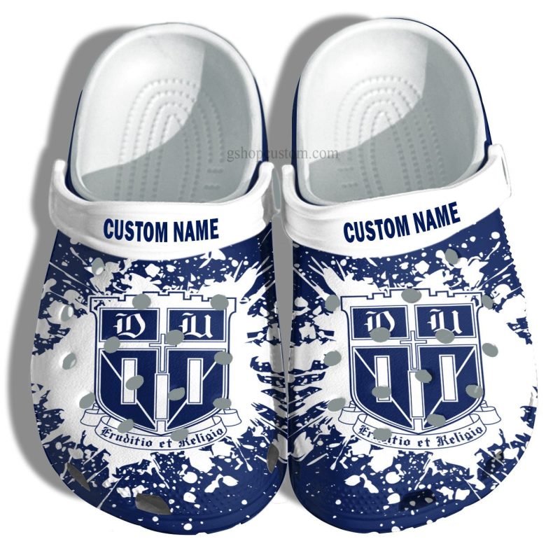 Duke University Graduation Gifts Croc Shoes Customize- Admission Gift Shoes