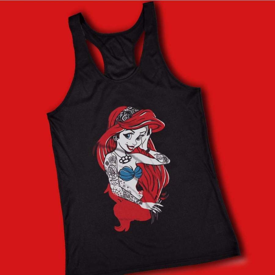 Ariel The Little Mermaid Punk Rock Women’S Tank Top