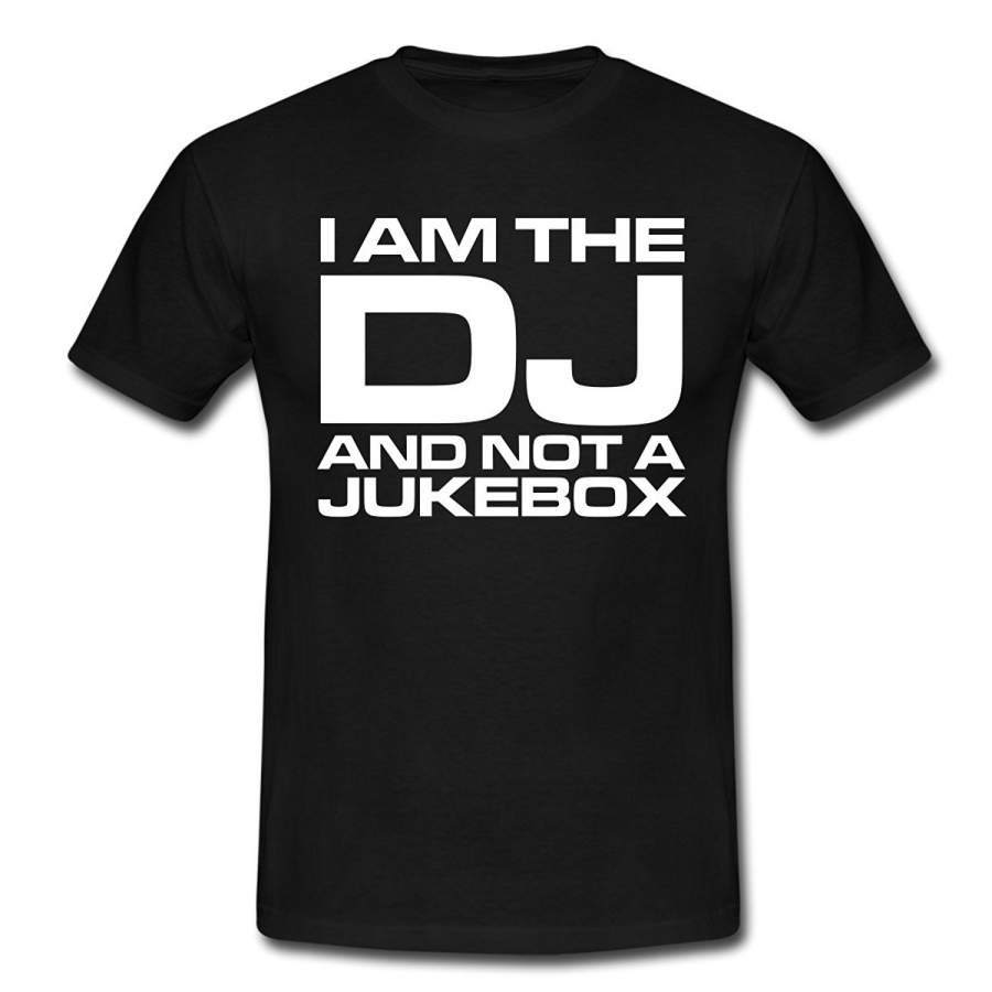 Spreadshirt Dj Not A Jukebox Quote Men’S T-Shirt Cotton T-Shirts