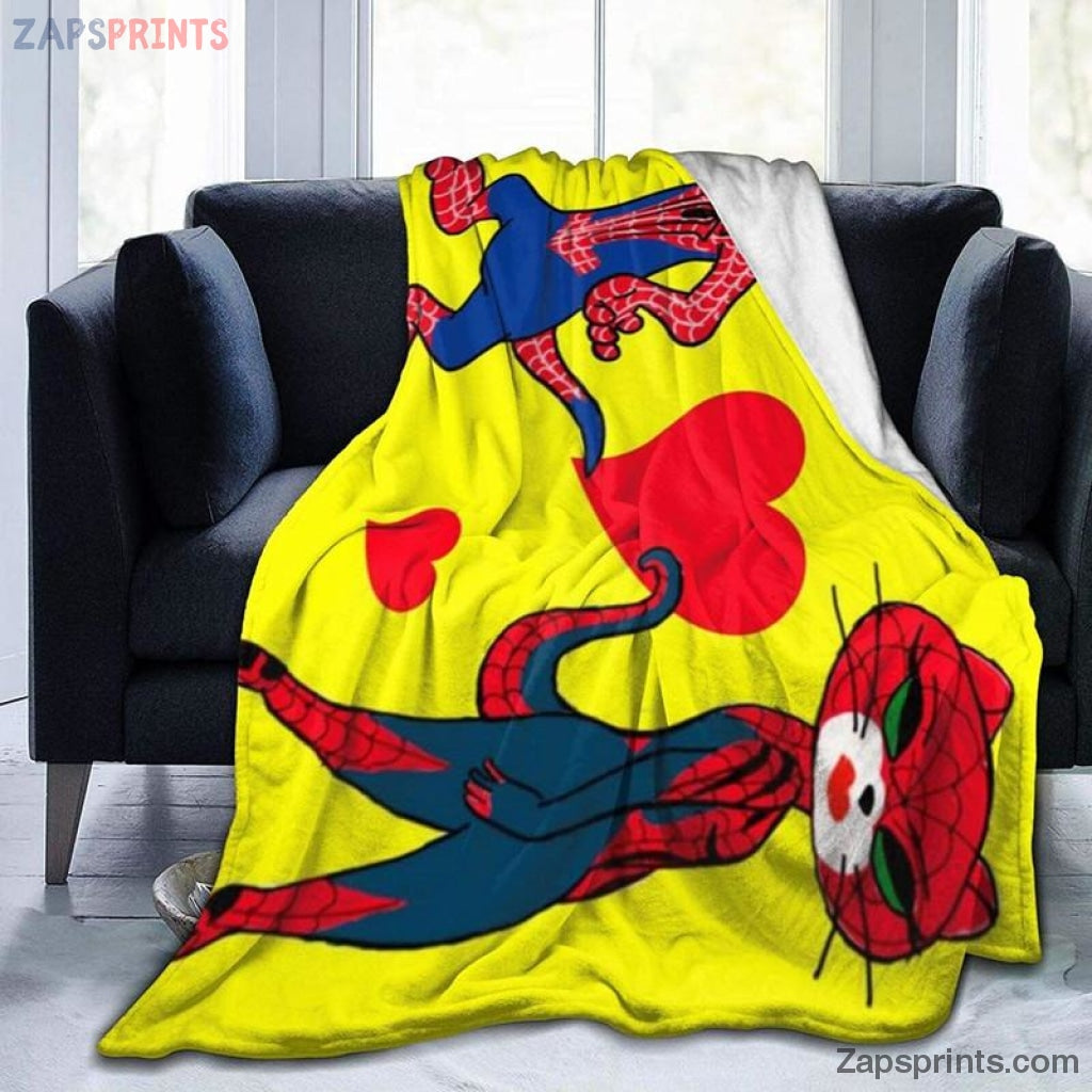 Tom And Jerry Movie Tom And Girl Friend Cosplay Spider Man Blanket