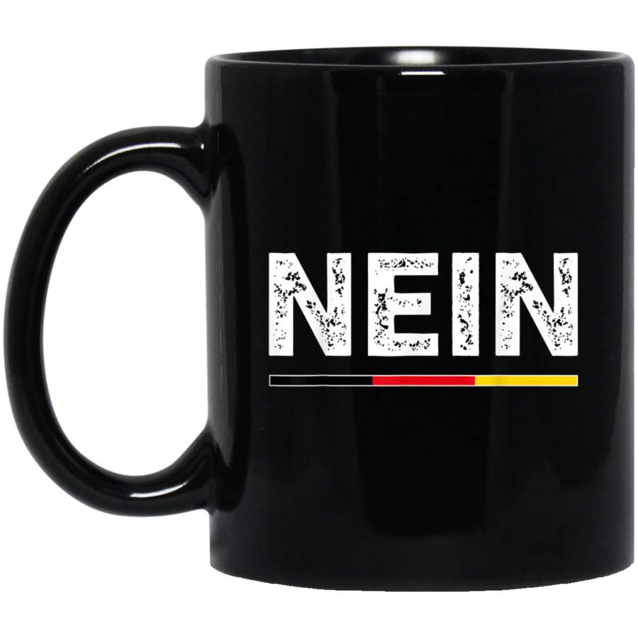 German No Saying Funny Germany Vintage Black Mug