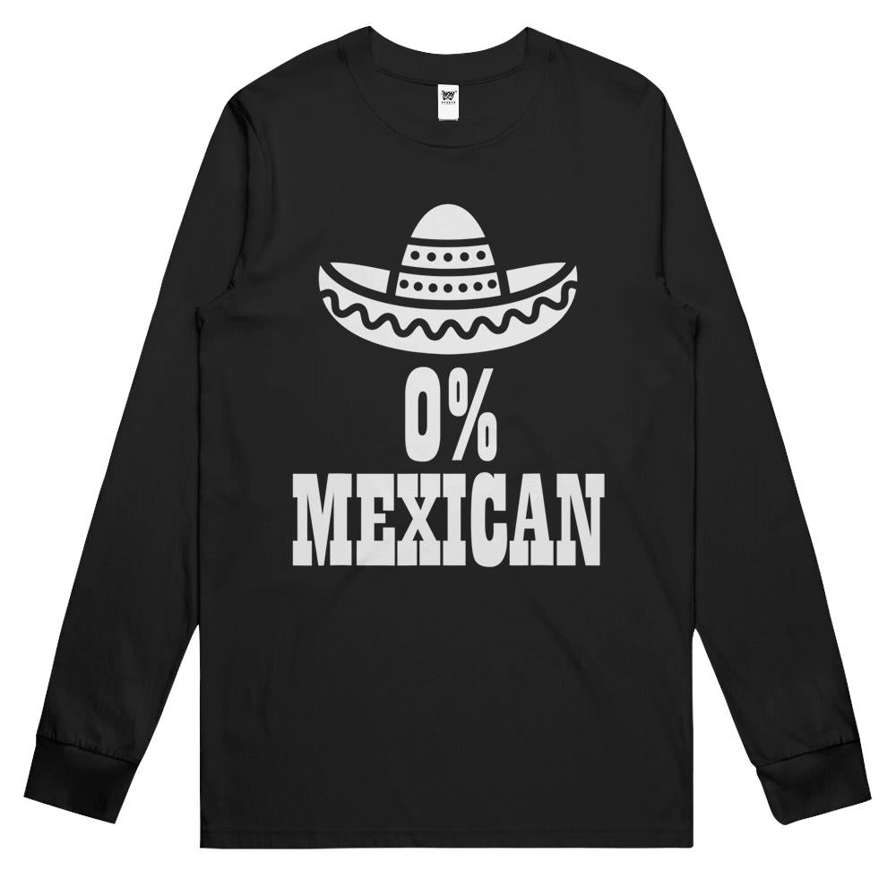 0% Mexican Cinco De Mayo Clothing Funny Cinco De Drinko Long Sleeve T Shirts