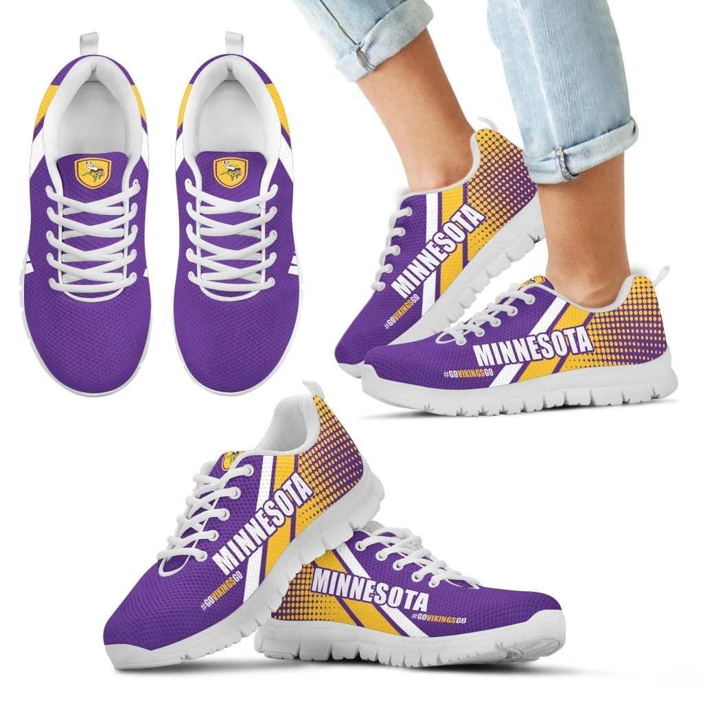 Minnesota Vikings Unisex Breathable Sneakers Football Custom Shoes