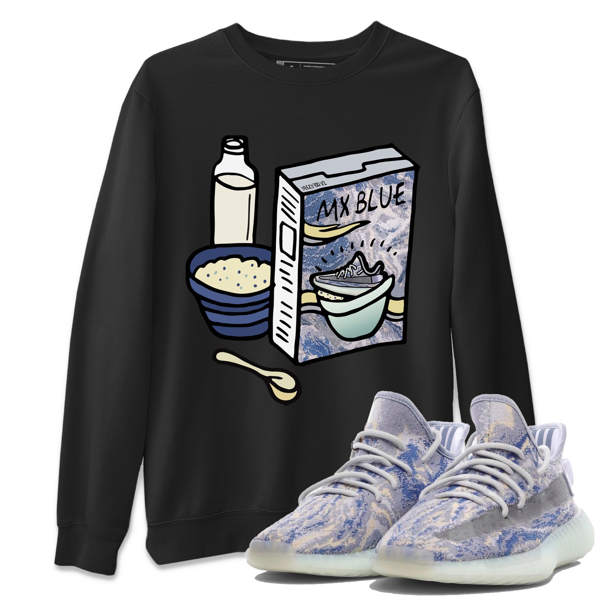 Breakfast Cereal Sweatshirt – Yeezy 350 Mx Blue