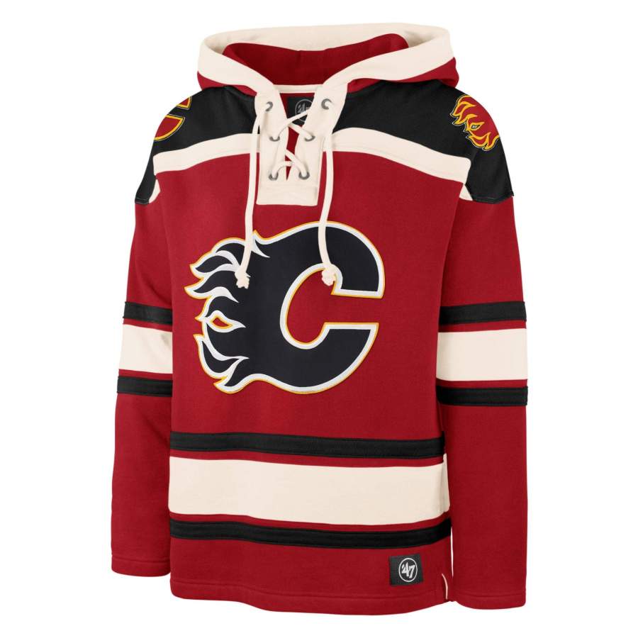 Calgary Flames ’47 Superior Lacer Hoodie Unisex 3D All Over Print