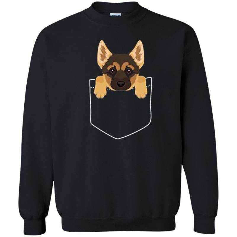 Pocket German Shepherd Puppy! Cute Dog Lover Unisex Sweatshirt