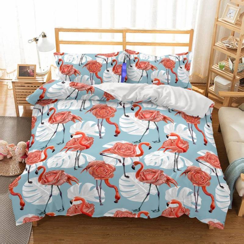 3D Animal Flamingo Bedroom Blanket Mats Bed Quilt Christmas 3D Customize Bedding Set Duvet Cover Set Bedroom Set Bedlinen