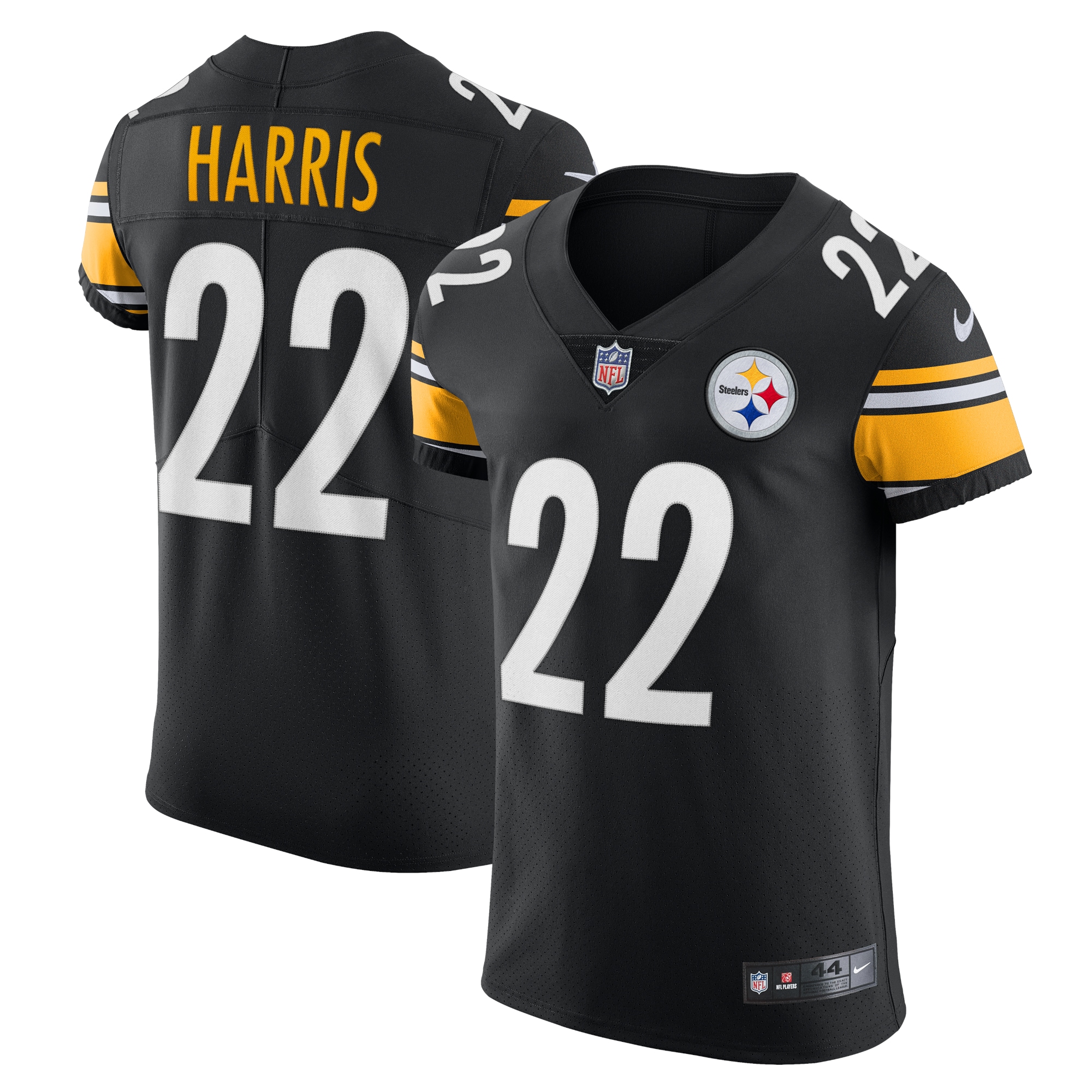 Men’s Pittsburgh Steelers Najee Harris Black Vapor Elite Jersey