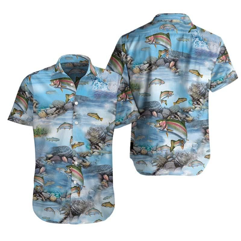 Rainbow Trout Fishing Hawaiian Shirts 06567 Ha42132