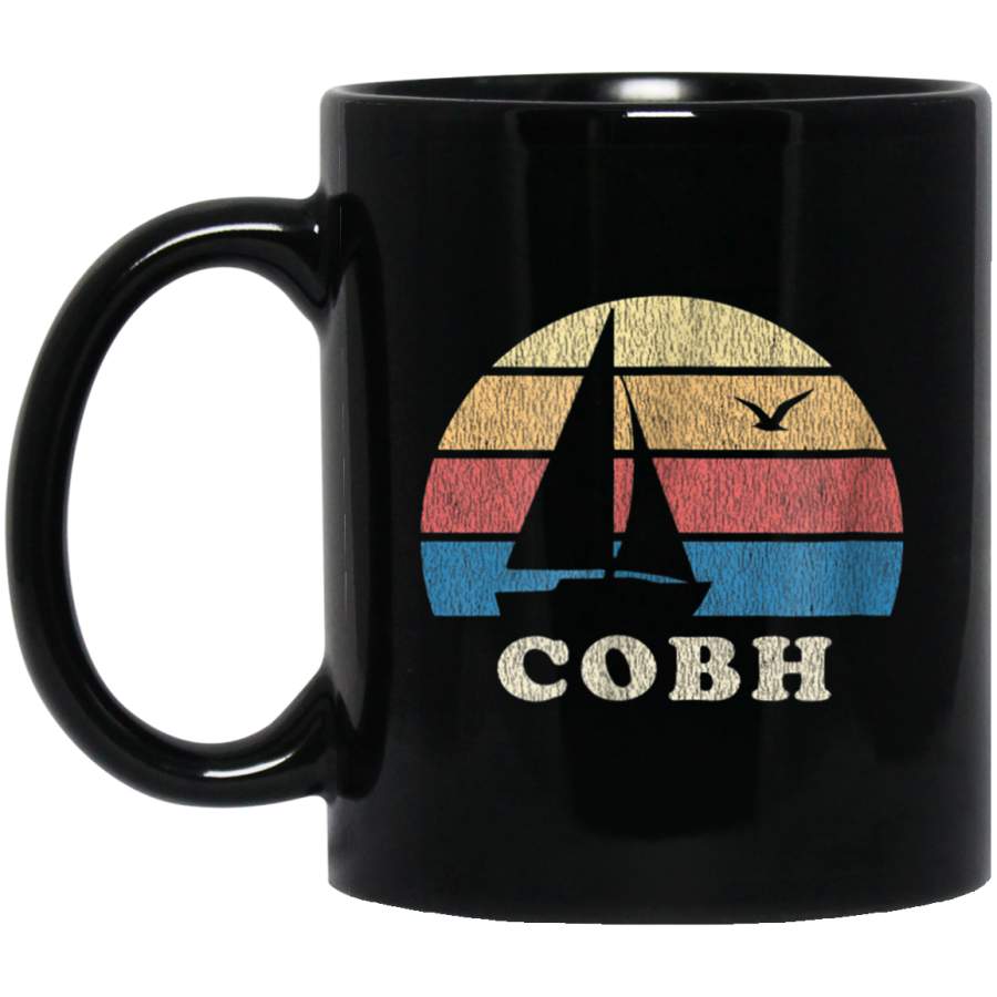 Cobh Mug Vintage Sailboat 70s Throwback Sunset Mug