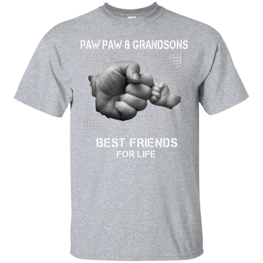 AGR Paw Paw and Grandsons Best Friends For Life TShirt Fathers Da