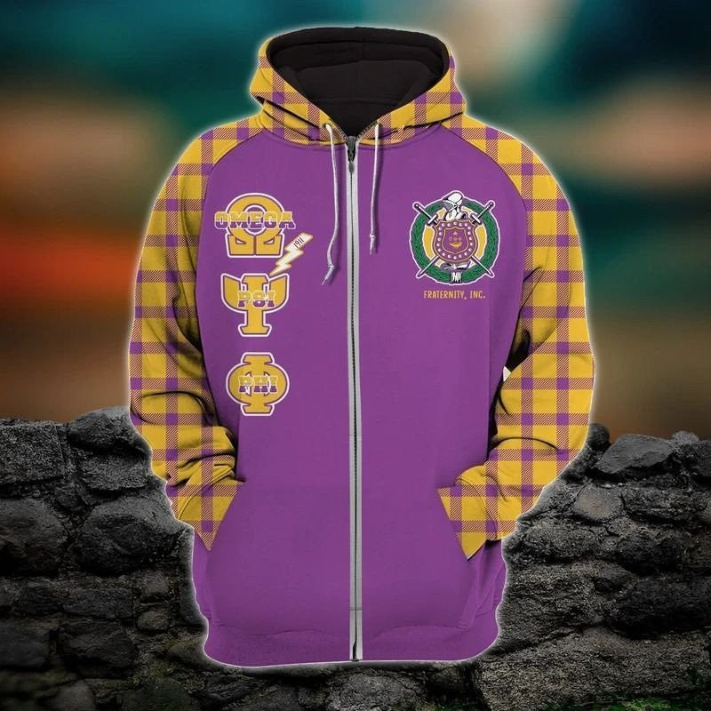 Blade Omega Psi Phi Thunder Zip Hoodie J5