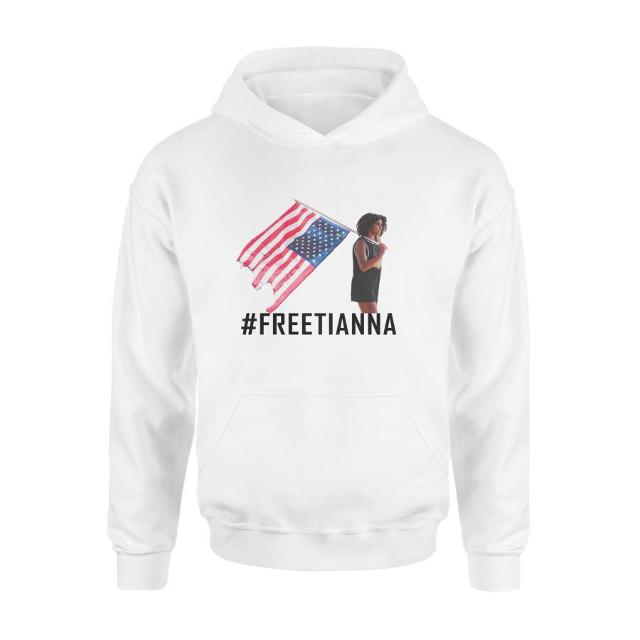 #FreeTianna Hoodie Black Lives Matter Tianna Arata Holding American Flag