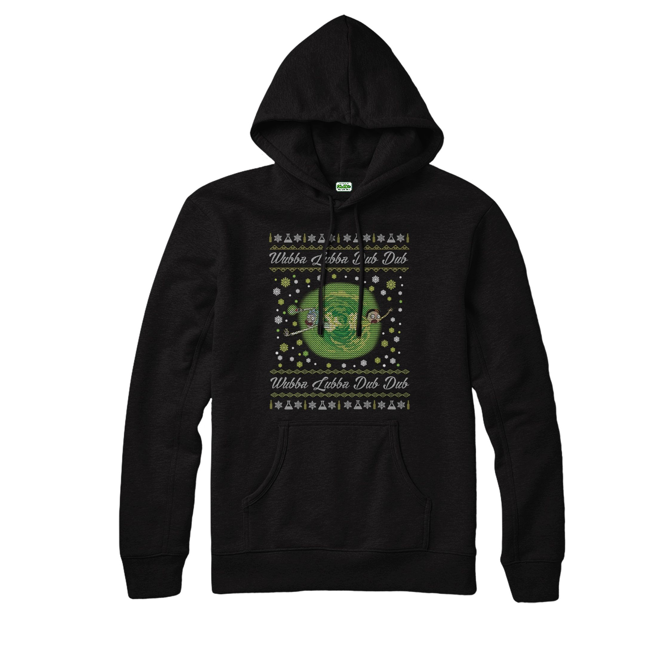 Wubba Lubba Dub Dub Hoodie, Merry Xmas Ugly Christmas Hoodie Top