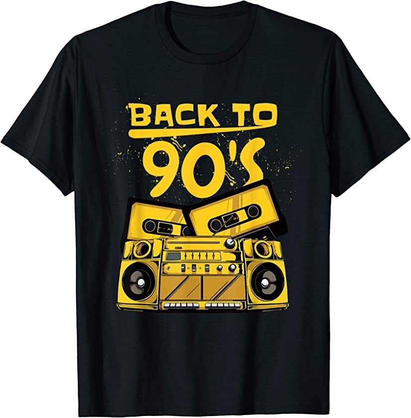 Back To 90’s Vintage Cassette Tape Classic 80s 90s Mixtape T-Shirt