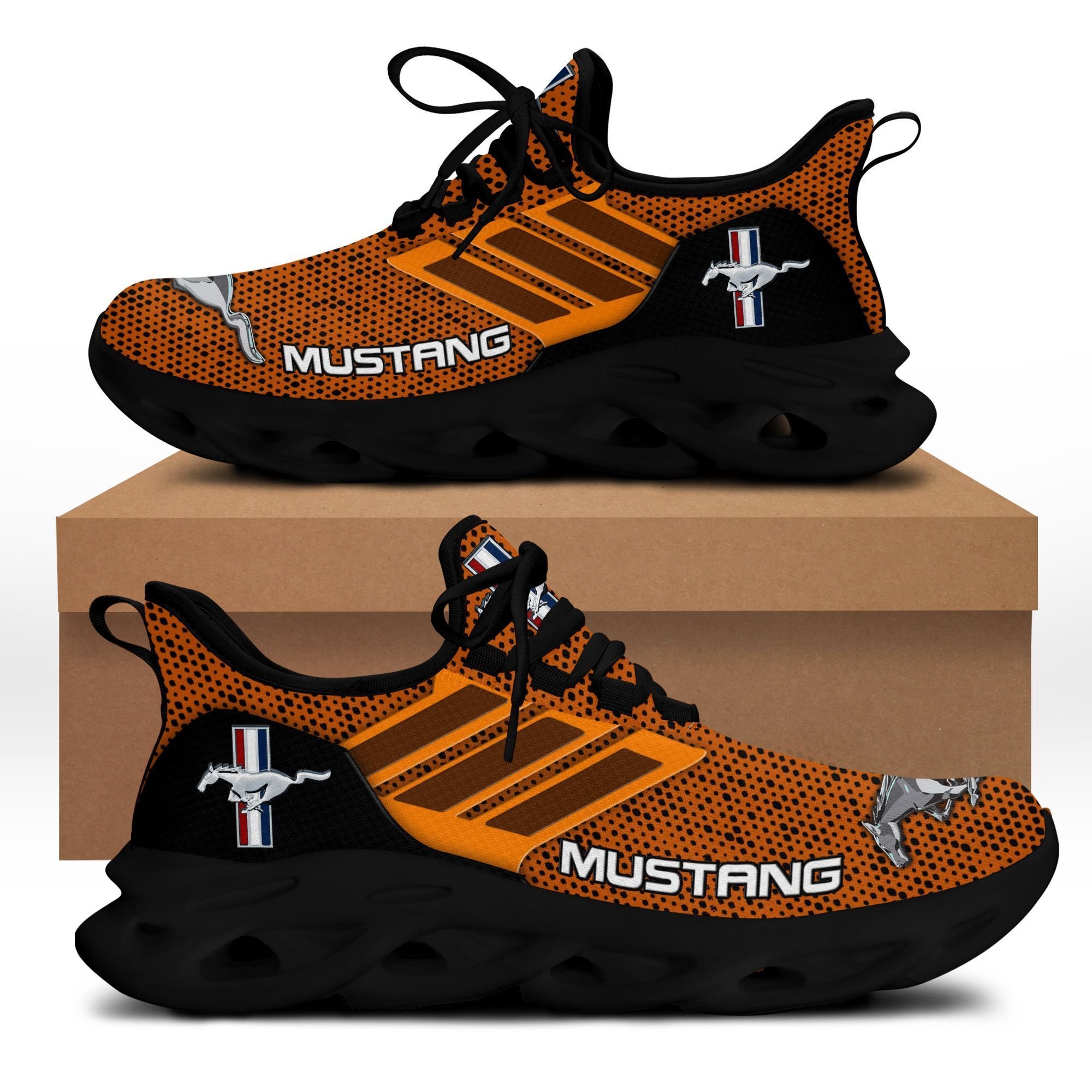 Ford Mustang Running Shoes Ver 4 (Orange) – Ride Clothing Shop