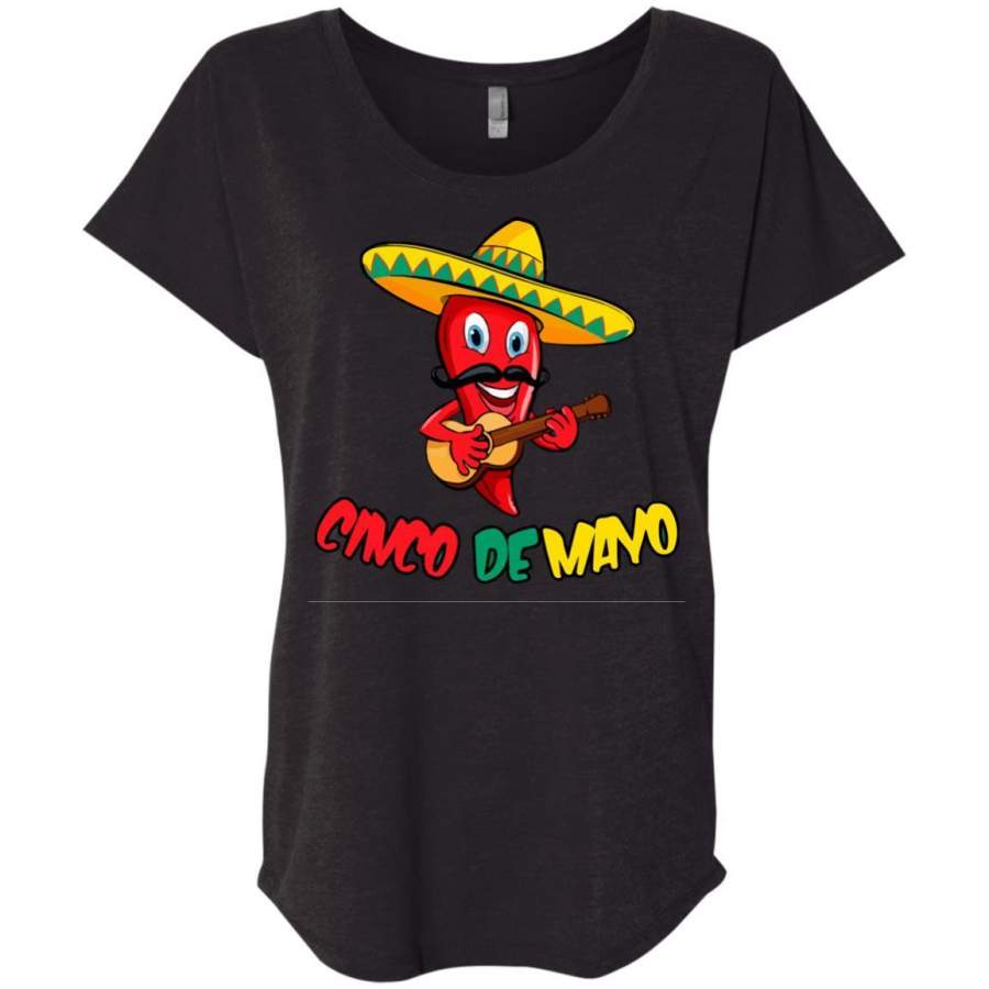 AGR Cinco De Mayo Shirt Triblend Dolman Sleeve