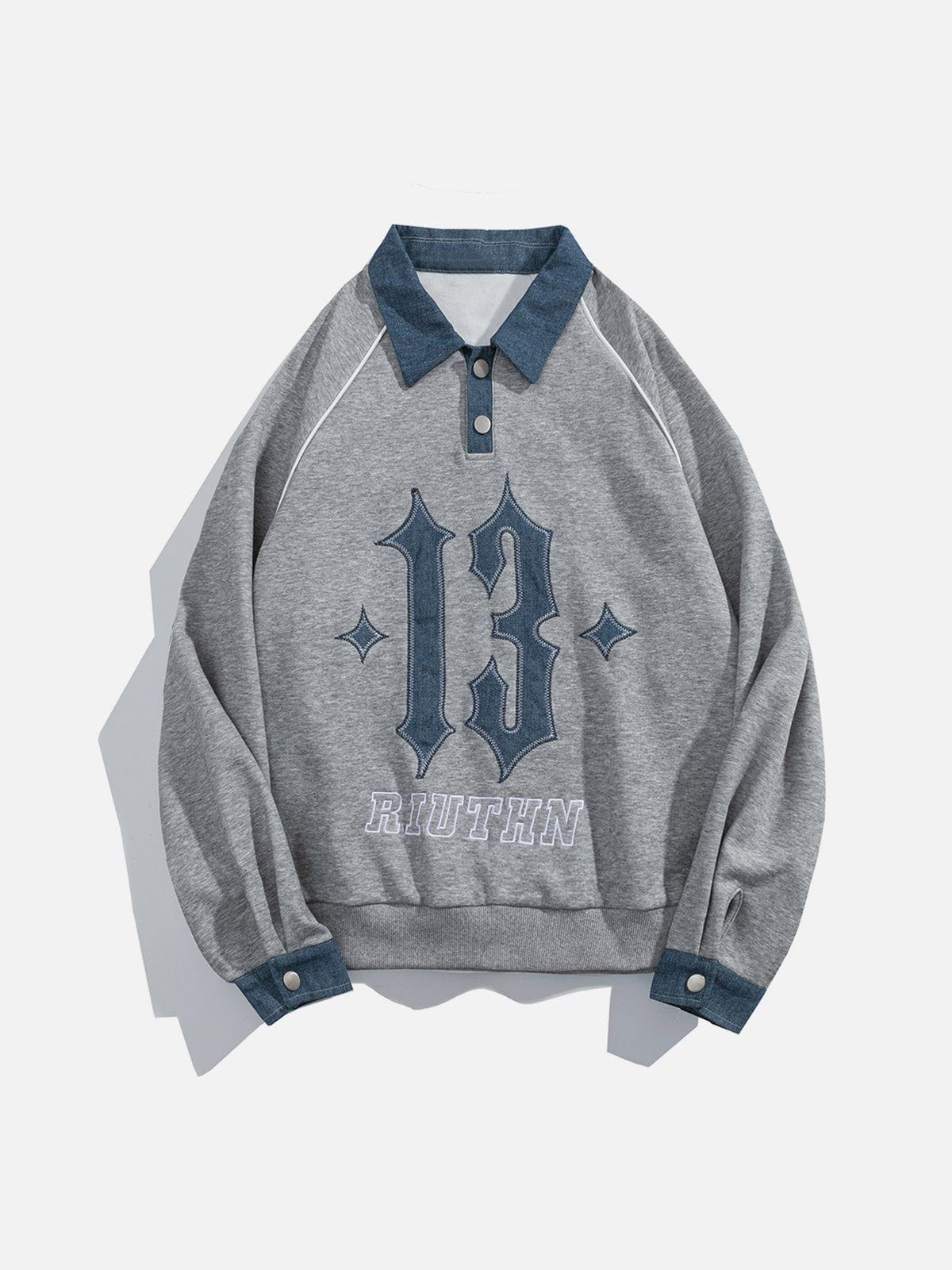 Talishko™ – Number “13” Embroidery Sweatshirt