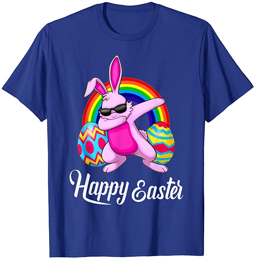 Dabbing Rabbit Funny Present For Easter Day T-Shirt