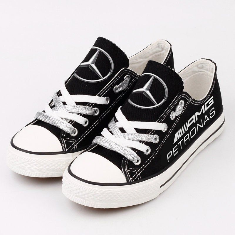 Love Mercedes AMG Petronas F1 Team Black Low Top Shoes, F1 racing team, F1 Team Lovers,  Birthday Gift, Gift for Car Drivers Fathers Day