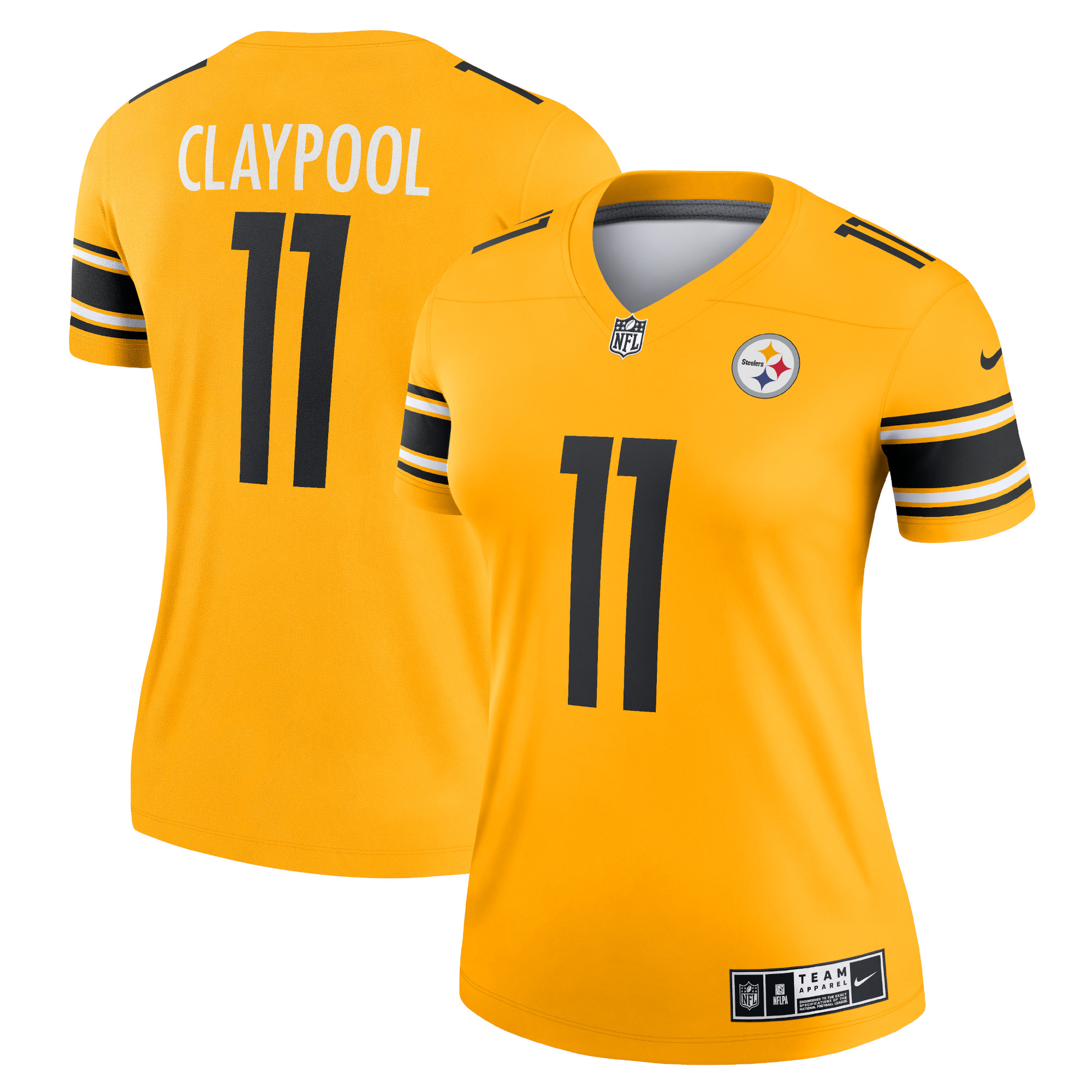 Chase Claypool Pittsburgh Steelers Women's Inverted Legend Game Jersey – Gold