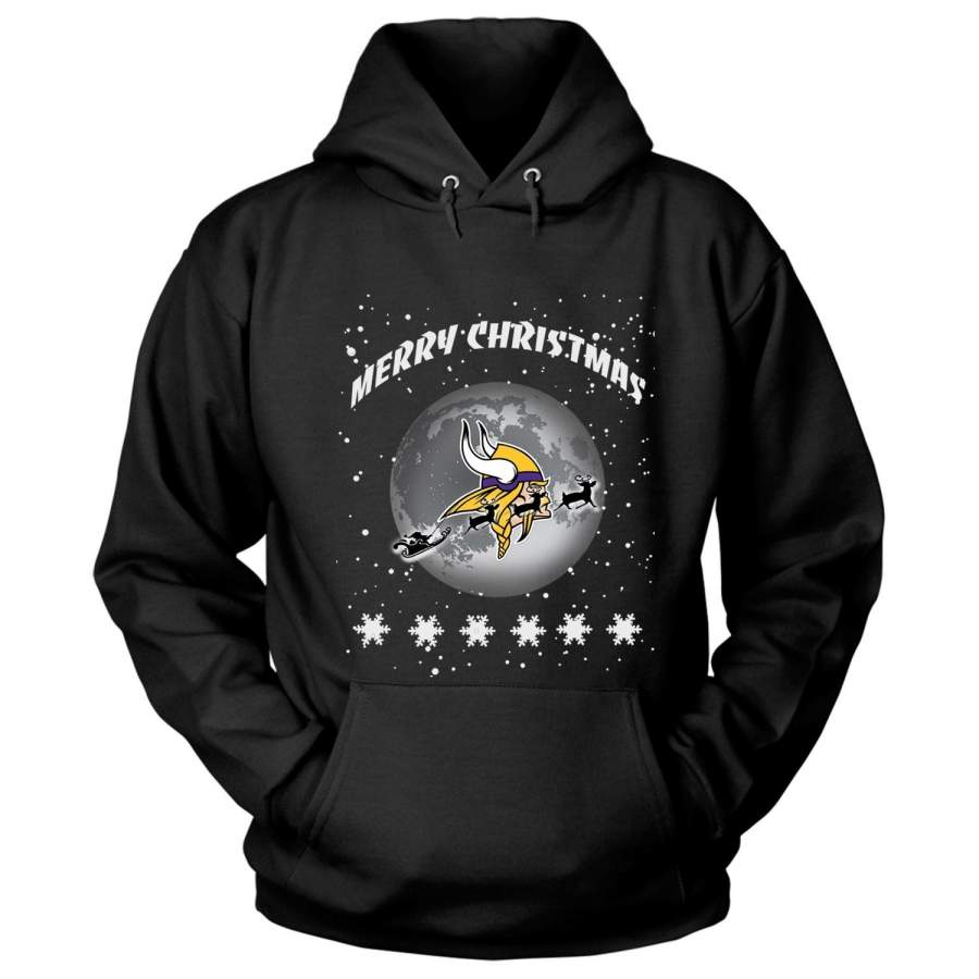 Merry Christmas T Shirt, Minnesota Vikings T Shirt – Hoodie