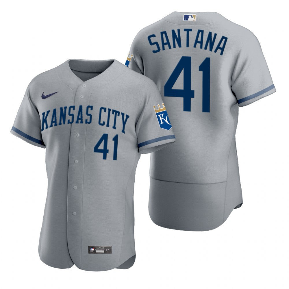 Carlos Santana 2022 Kansas City Royals Gray Baseball Player Jersey