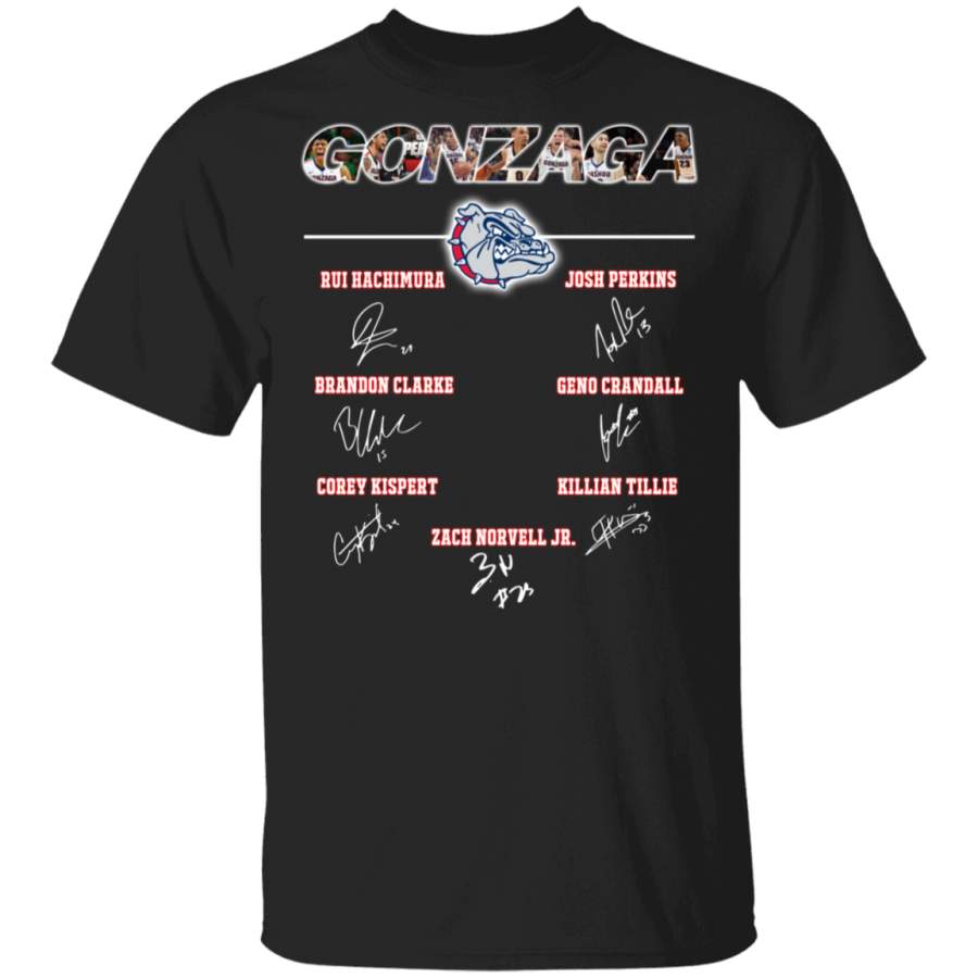 Gonzaga Bulldogs men’s basketball all signatures T-Shirt