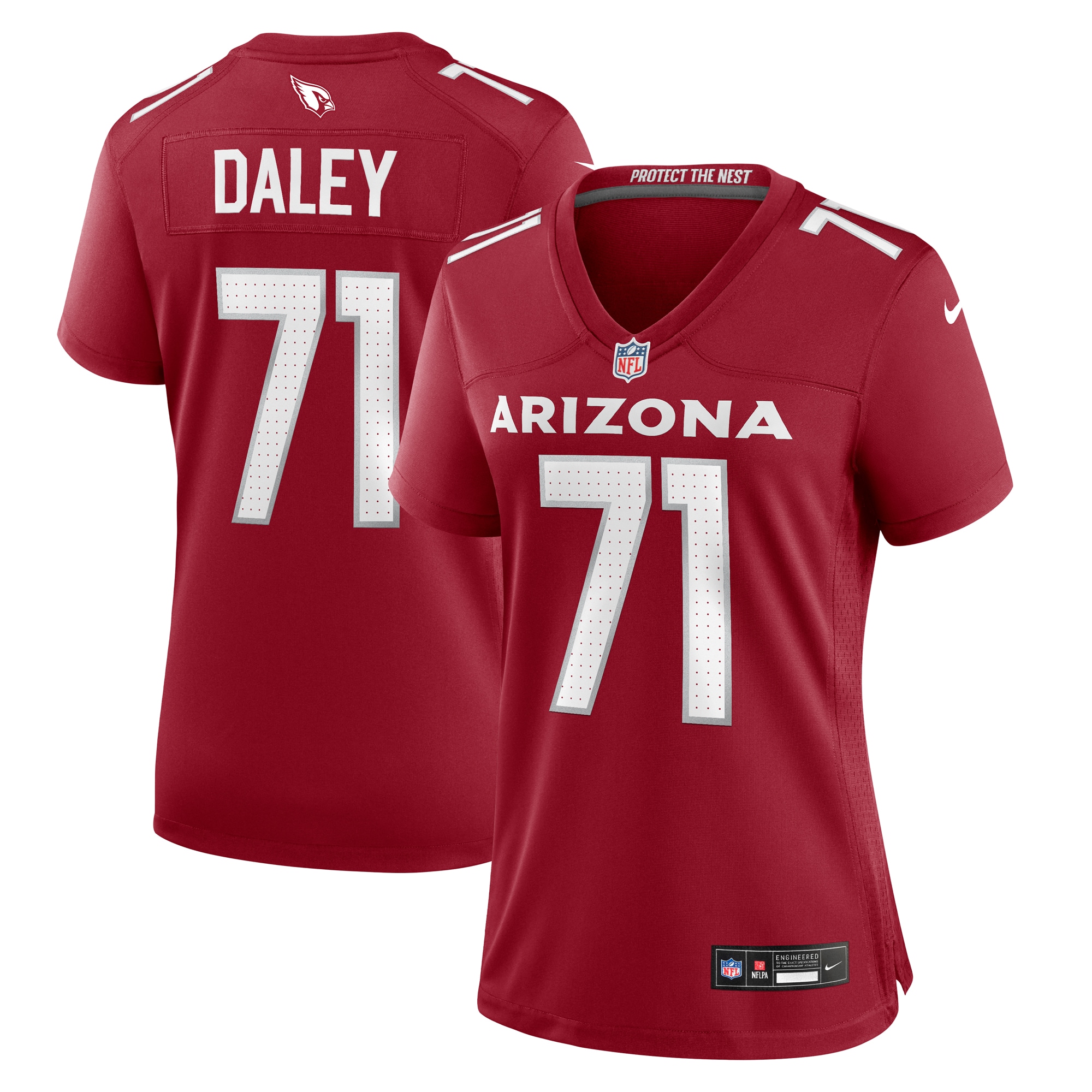 Women’s Arizona Cardinals Dennis Daley Cardinal Women’s Team Color Jersey