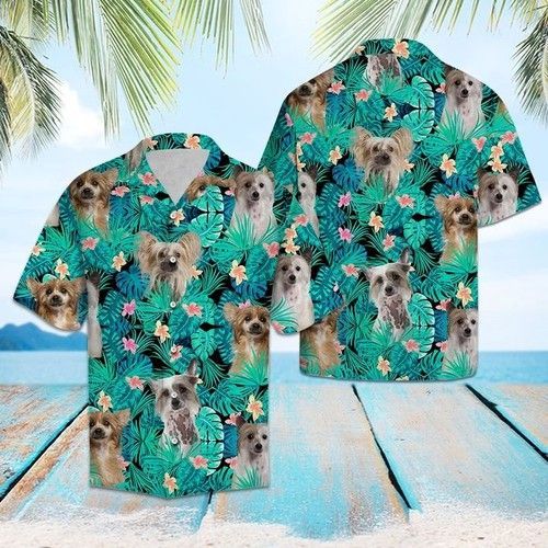 Chinese Crested Tropical Hawaii Shirt Summer Ha3594