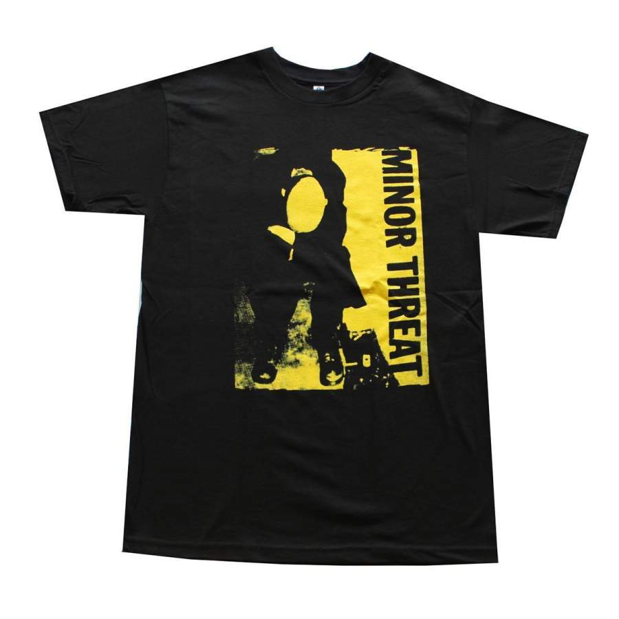 Minor Threat Yellow Black T- Shirt