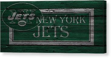 34 New York Jets Joe Hamilton Canvas Print