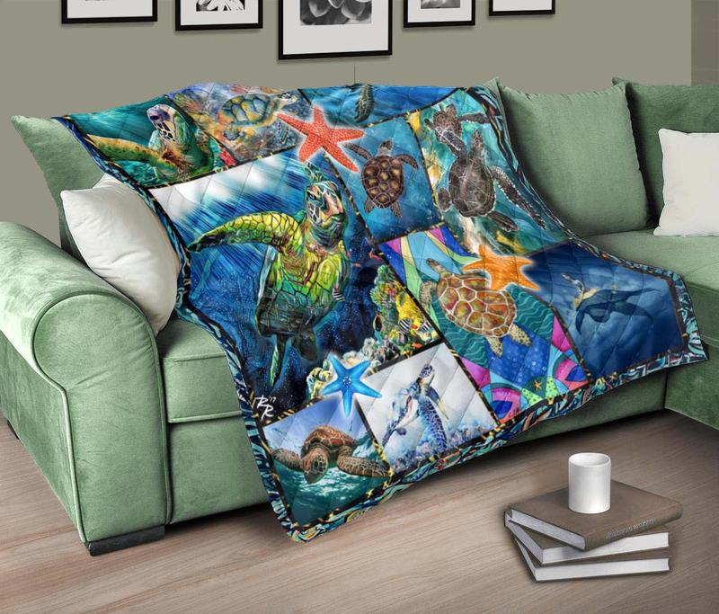 Sea Turtle Unique Special Lovely Quilt-Tuan