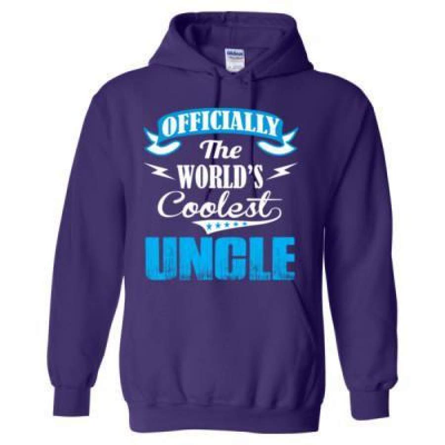 AGR Officially The Worlds Coolest Uncle – Heavy Blend™ Hooded Sweatshirt