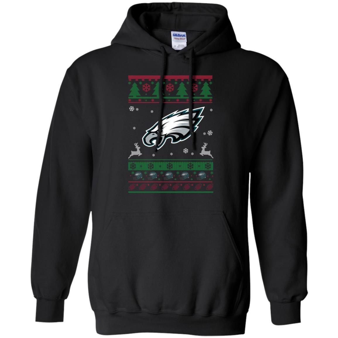 Philadelphia Eagles Logo Football Teams Ugly Christmas Sweater Men Pullover Hoodie T-Shirt