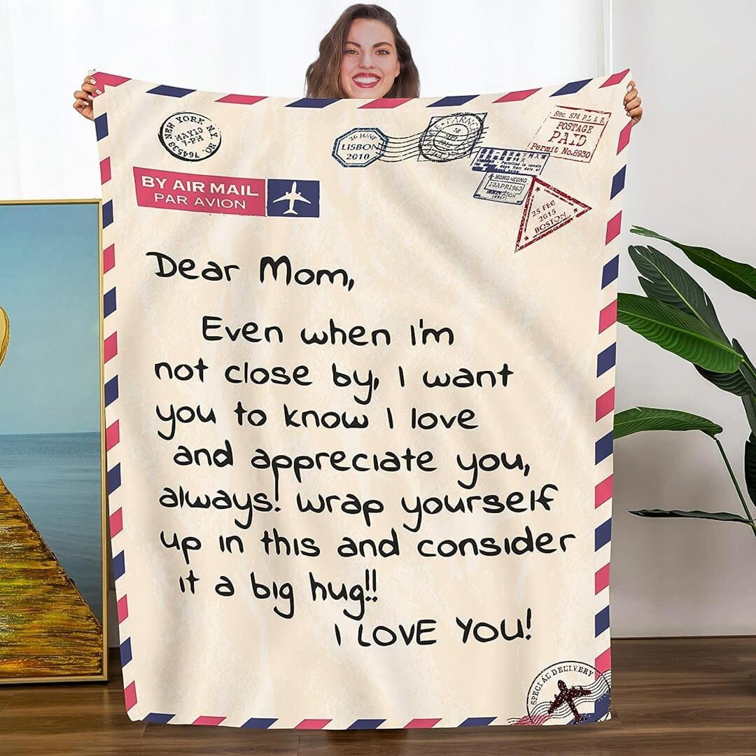 Blanketify To My Mom Ever When I’M Not Close By,I Want You To Know I Love You Gift For Mom From Daughter Birthday Gift,Family Gift Home Decor Bedding Couch Sofa Soft And Comfy Cozy