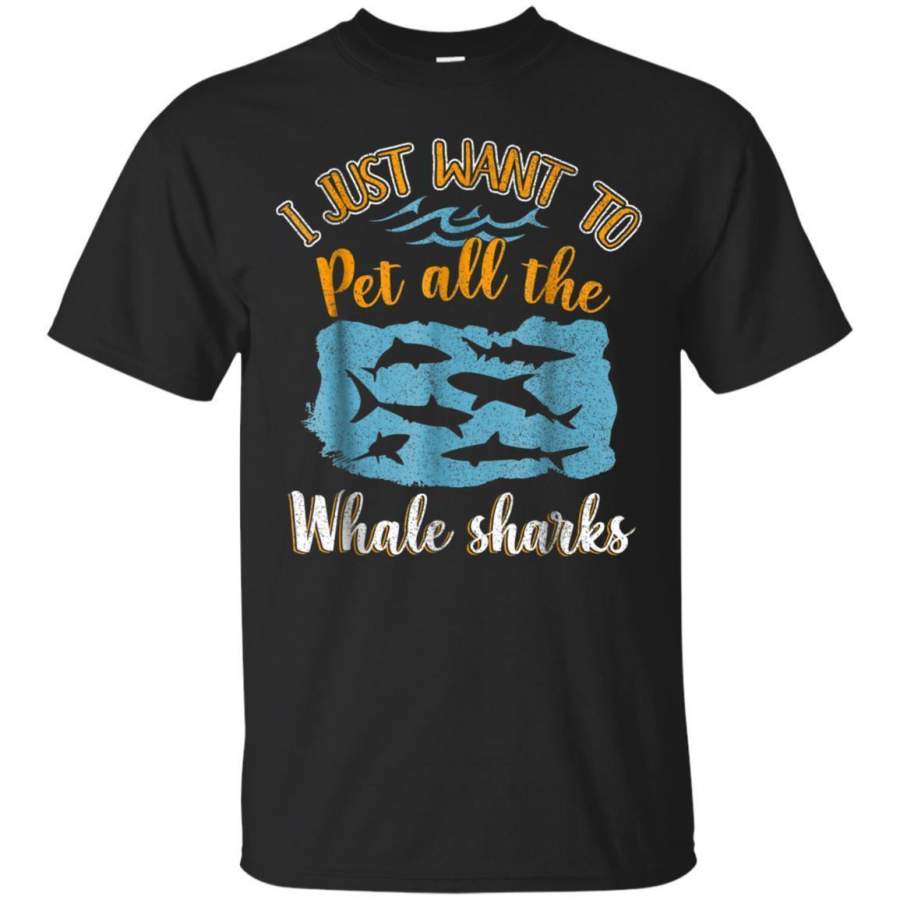 AGR I Just Want To Pet All The Whale Sharks Tshirt Jaq T-shirt