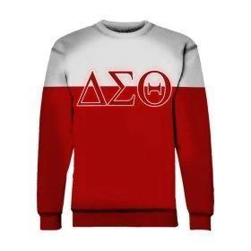 Greek Life Sweatshirt – Delta Sigma Theta Elephant Red White Sweatshirt J5