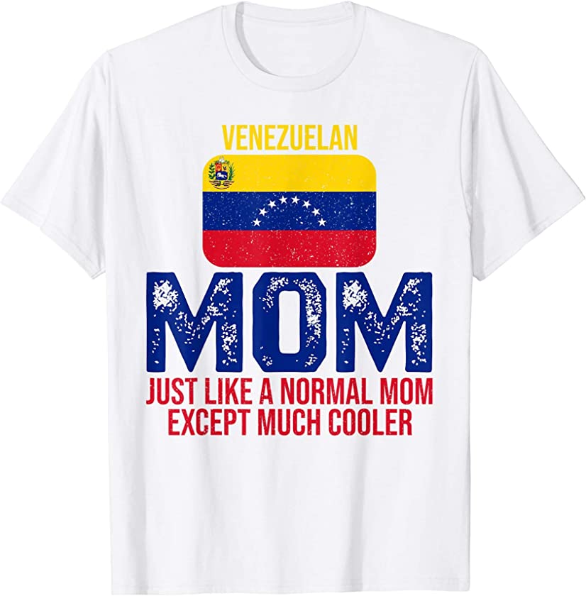 Vintage Venezuelan Mom Venezuela Flag For Mother’s Day T-Shirt