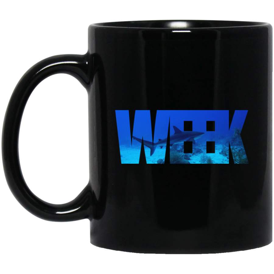 Week of The Shark New Novelty Graphic BM11OZ 11 oz. Black Mug