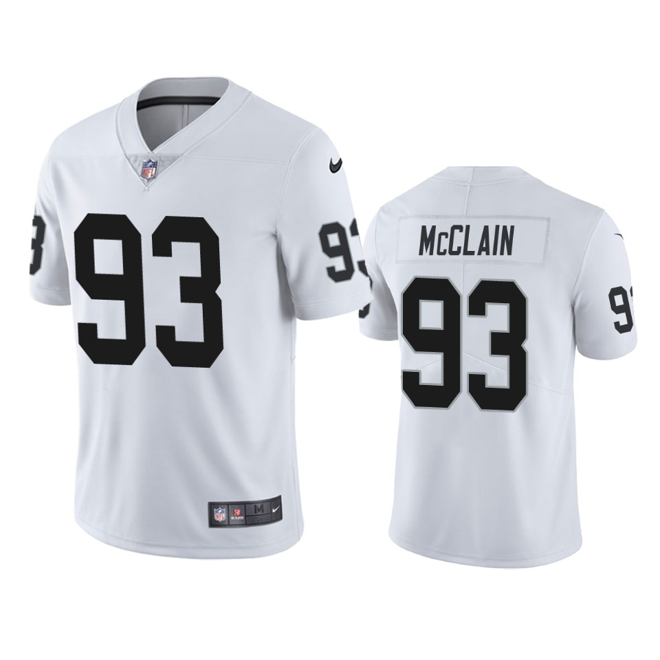 Terrell Mcclain Oakland Raiders White Vapor Limited Jersey