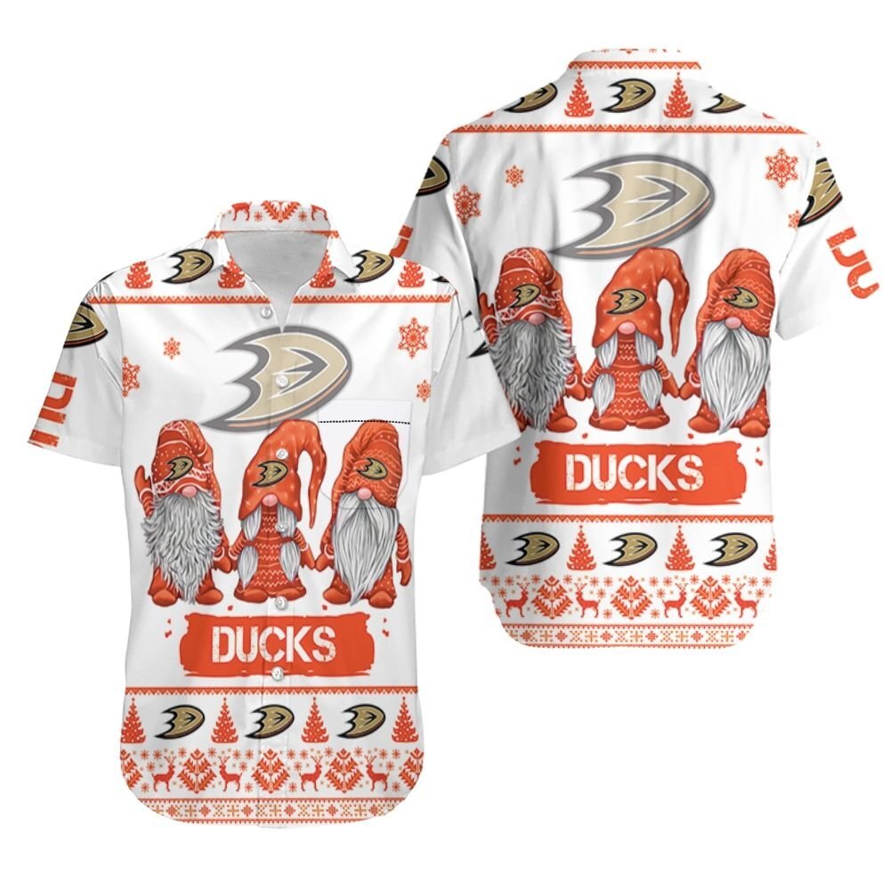 Christmas Gnomes Anaheim Ducks Ugly Sweatshirt Hawaii Shirt Ha56515