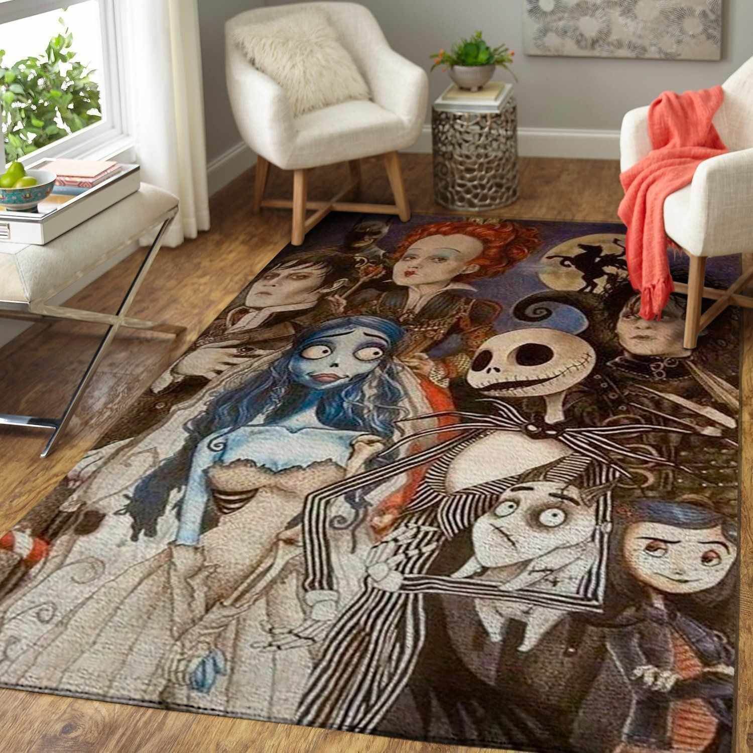 Tim Burton Characters Halloween Special Area  Sku 3123 Rug