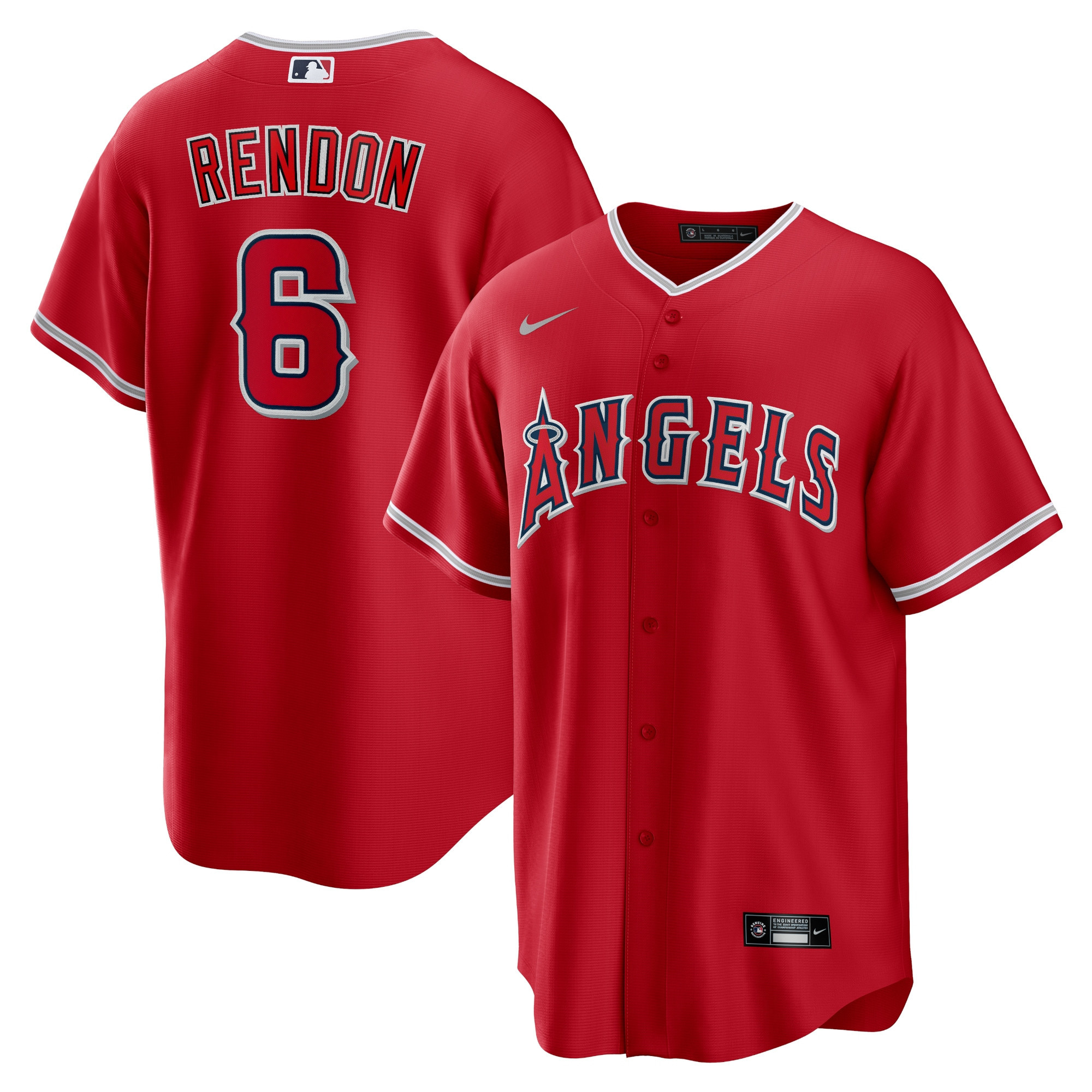 Anthony Rendon Los Angeles Angels Alternate Replica Player Name Jersey – Red MLB