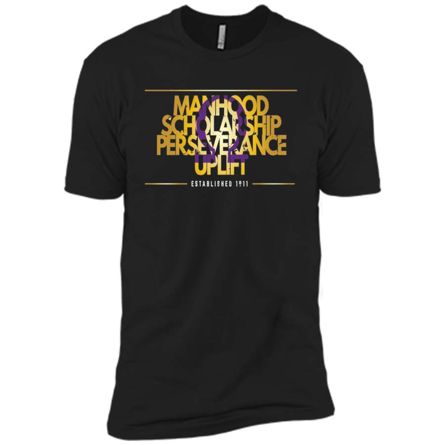 Omega Psi Que Dog – Principles 1911 Manhood, Scholarship t-shirt