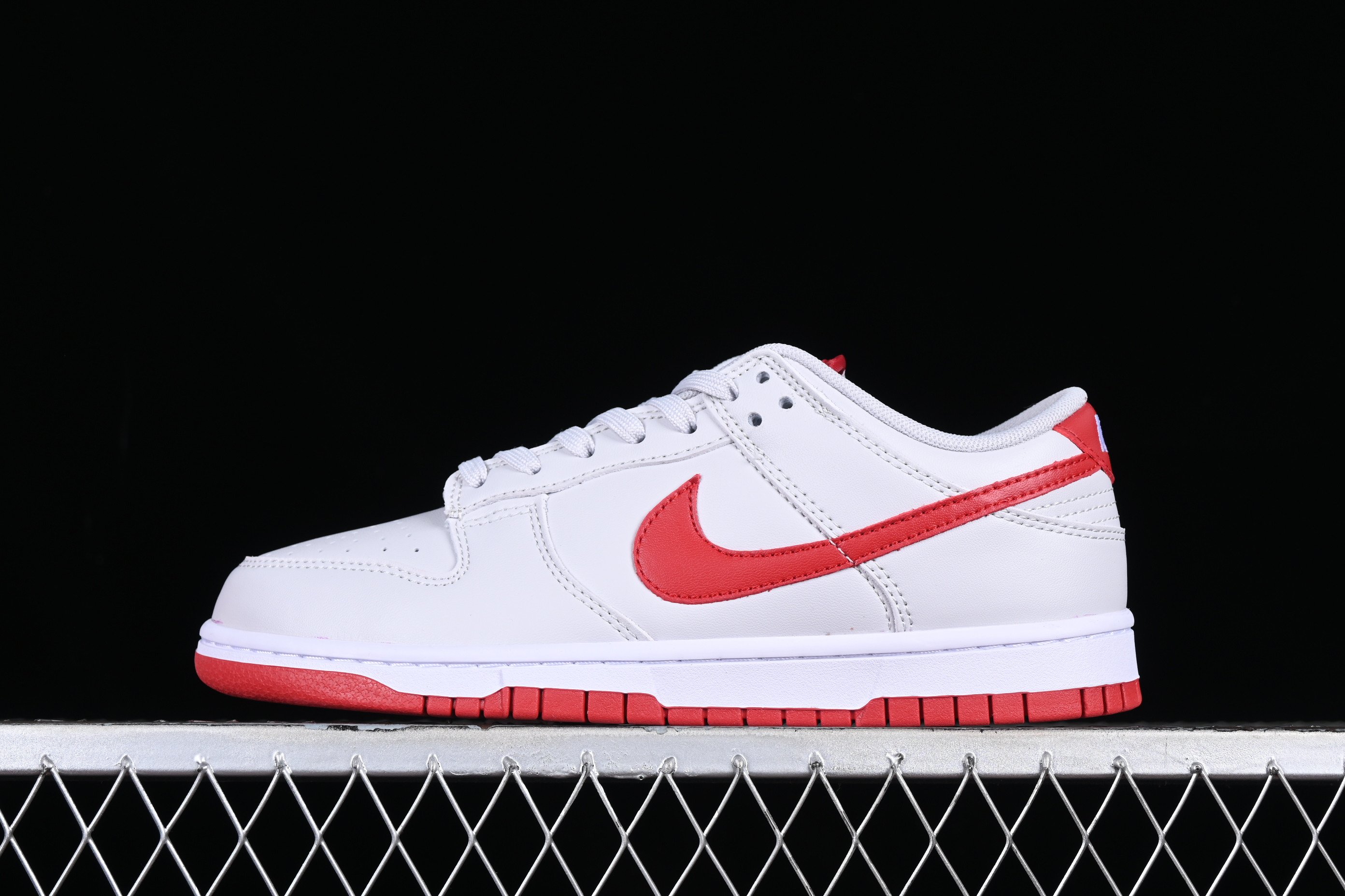 Nike Dunk Low Vast Grey Varsity Red Shoes Sneakers SNK873235866