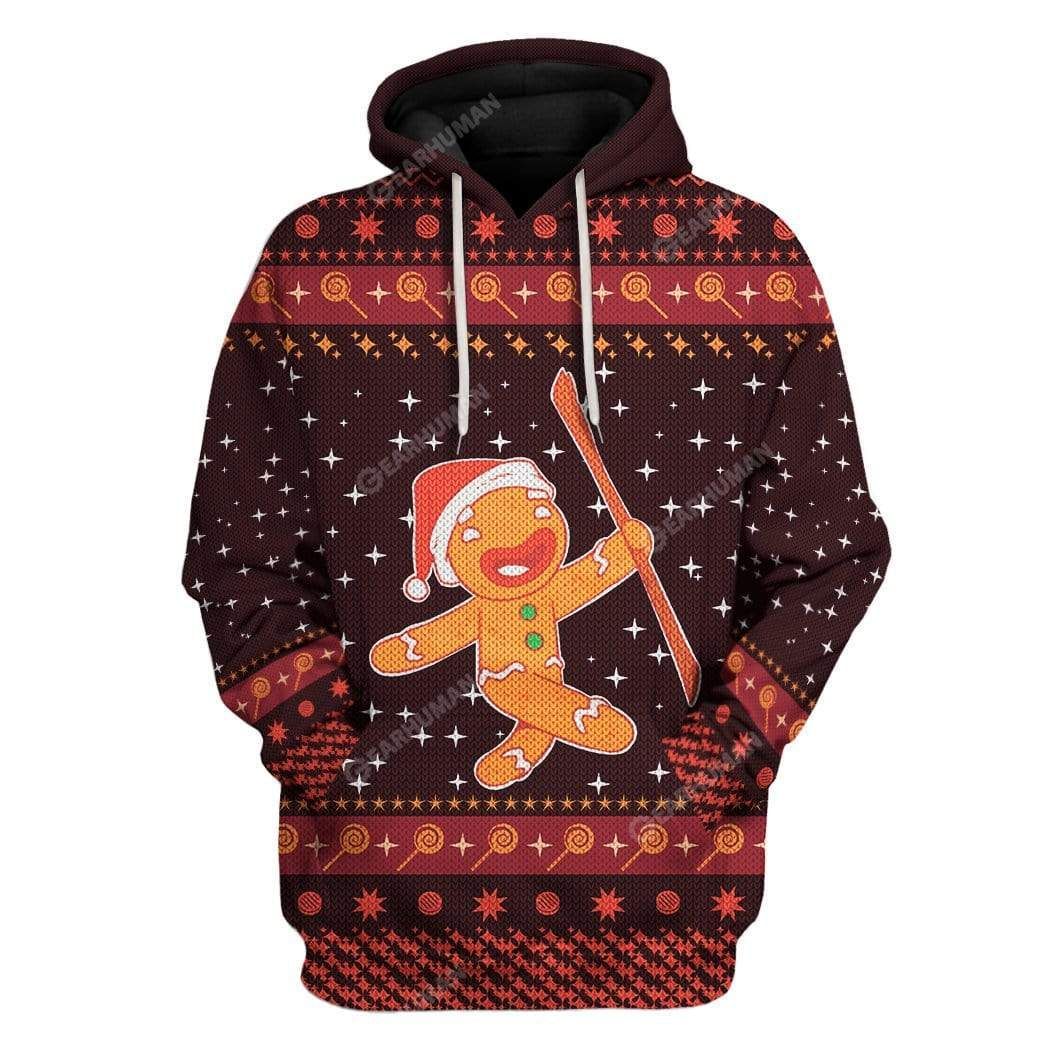 Ugly Christmas Cute Christmas Gingerbread Hoodie T-Shirts Apparel