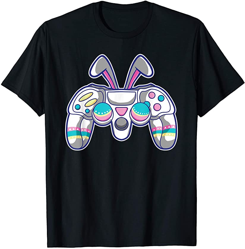 Video Game Easter Gamer Controller Bunny Ears T-Shirt